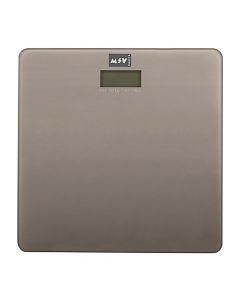 Electronic scale, glass, brown/grey, 150 kg, 30x30 cm