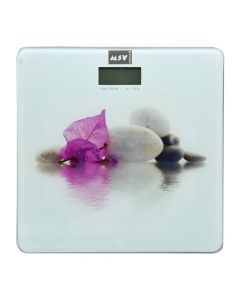 Electronic scale, Borneo, glass, colorful, 150 kg, 30x30 cm