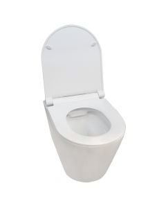 WC, wall mounting, porcelain, white, axis 18 cm, 52x40xH49 cm