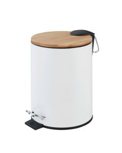 Toilet basket, 3L, metal/bamboo, white, 16.8xH24cm
Toilet basket, 3L, metal/bamboo, white, 16.8xH24cm