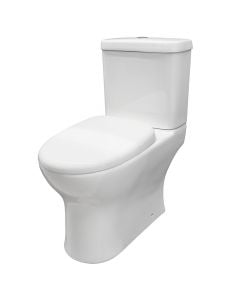 WC, floor-mounted, downward outlet, porcelain, white, 64x38xH76 cm