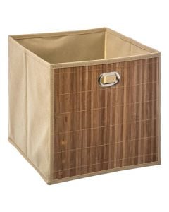 Kuti magazinimi, katrore, bambu, gështenjë, 31x31xH31cm