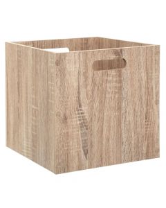 Kuti magazinimi, katrore, fibër/druri, kafe, 31x31xH31cm