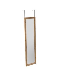 Pasqyrë me kornizë druri, pas dere, bambu, bambu/natyrale/xham, 1.3x4.8xH15cm