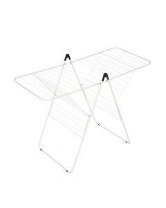 Portable clothes rack, Colombo -Albatros, 25 m, steel/stainless steel, white, 51x154xH109 cm
