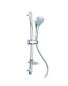 Set dushi, kokë dushi+ tub fleksibël, 5 funksione, inoks/ABS, argjend,10X63 cm