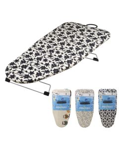 Mini tavolinë hekurosje, metal/pambuk, shumengjyrësh, 33x71xH3cm