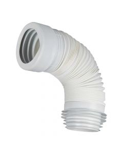 Tub fleksibël, për shkarkim WC , I zgjatueshëm, polipropilen, I bardhë, ø90-110, 25-53 cm