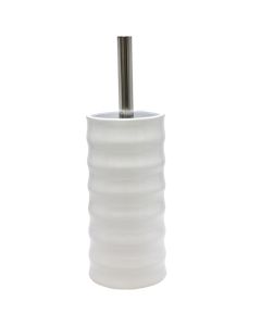 Toilet brush holder, ceramic, white, 12xH38 cm