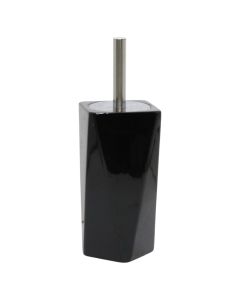 Toilet brush holder, ceramic, black, 12x12xH38 cm