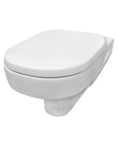 Hanging porcelain WC set, Ideal standard, with toilet lid, (bidet system) white, 36x52xH34