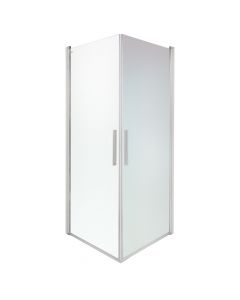 Kabinë dushi, profile alumini, krom, xham 5 mm, 80x80xH190 cm