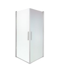 Kabinë dushi, profile alumini, krom, xham 5 mm, 90x90xH190 cm