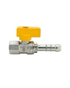 Ball valve, for gas pipe, bronze, yellow, 1/2''