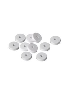 Silicone gasket set, white, 3/8'', 10 pcs