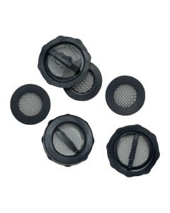 Filter gasket set, rubber/mesh, black, 1/2'', 2pc