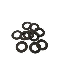 Set guarnicion gome, e zezë, 3/8'', 10 pc