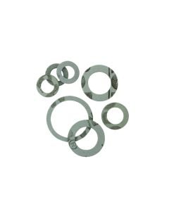 Sanitary gasket set, fiber/paper, green, 1/2'', 10 pcs