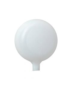 Floating sphere for toilet, toilet seat, flat, plastic, white, 6.5 cm