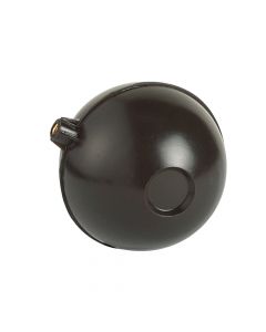 Float sphere for deposit, circular, plastic, black, 90 mm