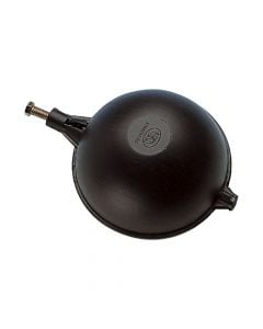 Float sphere for deposit, flat, plastic, black, 90 mm