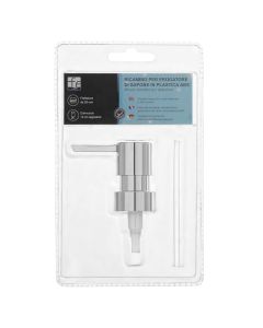 Sprucator for soap dispenser, plastic/chrome, silver, 2.8 cm