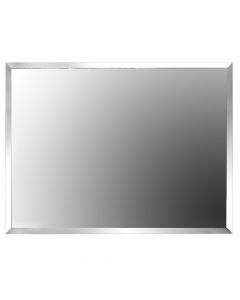 Rectangular mirror, frameless, glass, natural, 60x80cm