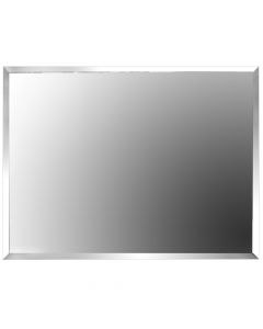 Rectangular mirror, frameless, glass, natural, 70x90cm