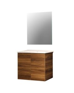 Toilet furniture set, Arlo, Mdf, dark brown 65 cm