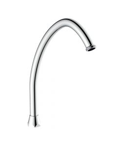 Mixer tap pipe, with bow, chrome, silver, 3/4'', Ø 18 mm,