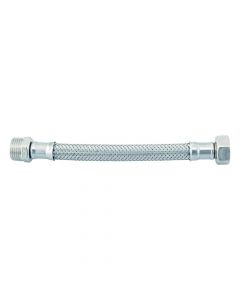 Flexible pipe, stainless steel mesh, M-F 1/2''X35 CM