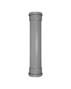 Exhaust pipe, 2 rubbers, polypropylene, gray, Ø 32mm x150 cm