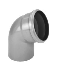 Rubber handle, polypropylene, gray, 45° x Ø 32 mm
