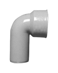 Technical handle with rubber, polypropylene, gray, 90°x 32/46 mm