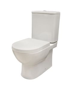 WC, Bianca, floor-mounted, side outlet, porcelain, white, 64.5x36.2xH76 cm