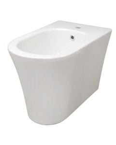 Bide, Bianca, me montim në tokë, porcelan, e bardhë, 56x36.5xH39 cm