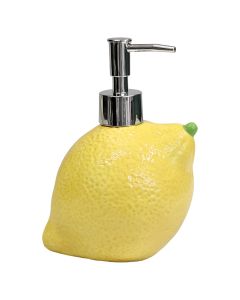 Soap dispenser, ceramic, yellow, Dia.11xH16 cm