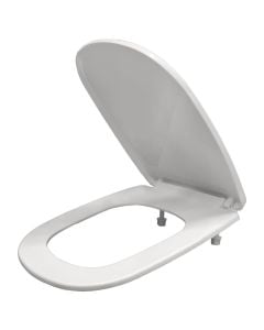 Toilet seat, polypropylene, white, 43x36 cm
