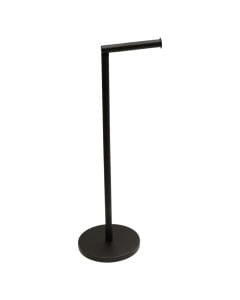 Toilet paper holder, metal, black, Dia.16.7xH57 cm