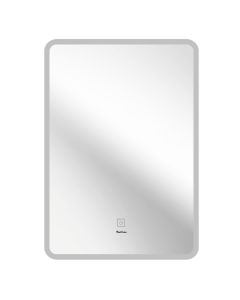 Pasqyr&euml; drejtk&euml;ndore me ndri&ccedil;im LED, struktur&euml; PVC, 70x120 cm