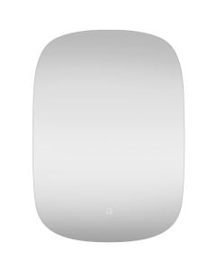 Pasqyrë me ndriçim LED, strukturë PVC, 80x100 cm