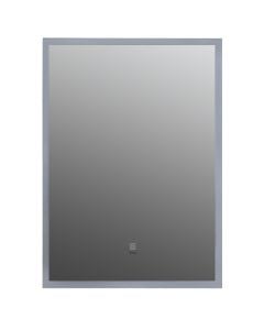 Rectangular mirror with LED lighting, PVC structure, 50x70 cm