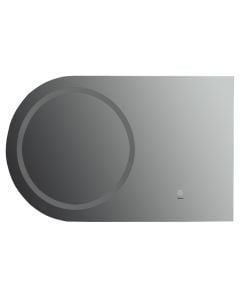 Mirror with LED lighting, PVC structure, 50x80 cm