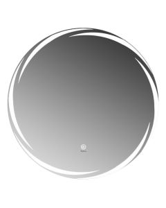 Pasqyrë rrethore me ndriçim LED, strukturë PVC, Dia.50 cm