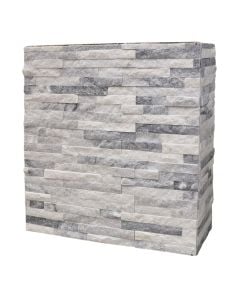 Decorative tile, natural stone, grey, 36x10 cm (1 box= 0.432 m2)