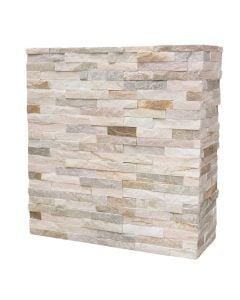 Decorative tile, natural stone, beige, 36x10 cm (1 box= 0.432 m2)