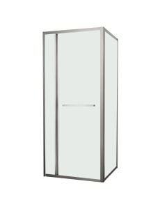 Shower cabin, aluminum profiles, chrome, 6mm glass, 80x80xH200 cm