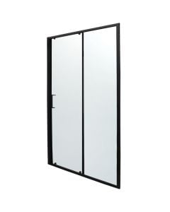 Kabin&euml; dushi, profile alumini, e zez&euml;, xham 6mm, 120xH200 cm