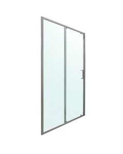 Kabinë dushi, profile alumini, krom, xham 6mm, 120xH200 cm