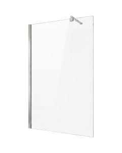 Shower cabin, stainless steel profiles, chrome, 8mm glass, 90xH200 cm